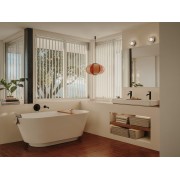 Ona mitigeur de lavabo monotrou corps lisse, vidage clic-clac graphite brossé - ROCA A5A3A9EGM0 
