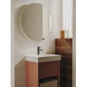 Ona mitigeur de lavabo monotrou corps lisse, vidage clic-clac graphite brossé - ROCA A5A3A9EGM0 
