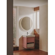 Ona mitigeur de lavabo monotrou corps lisse, vidage clic-clac graphite brossé - ROCA A5A3A9EGM0 