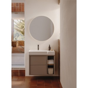 Ona mitigeur de lavabo monotrou corps lisse, vidage clic-clac graphite brossé - ROCA A5A3A9EGM0 