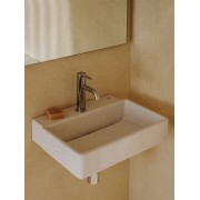 Ona mitigeur de lavabo monotrou corps lisse, vidage clic-clac graphite brossé - ROCA A5A3A9EGM0 