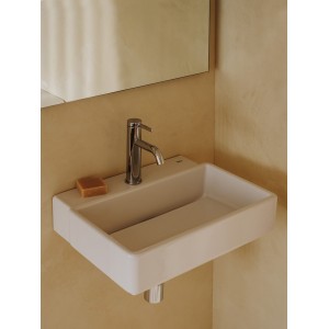 Ona mitigeur de lavabo monotrou corps lisse, vidage clic-clac graphite brossé - ROCA A5A3A9EGM0 