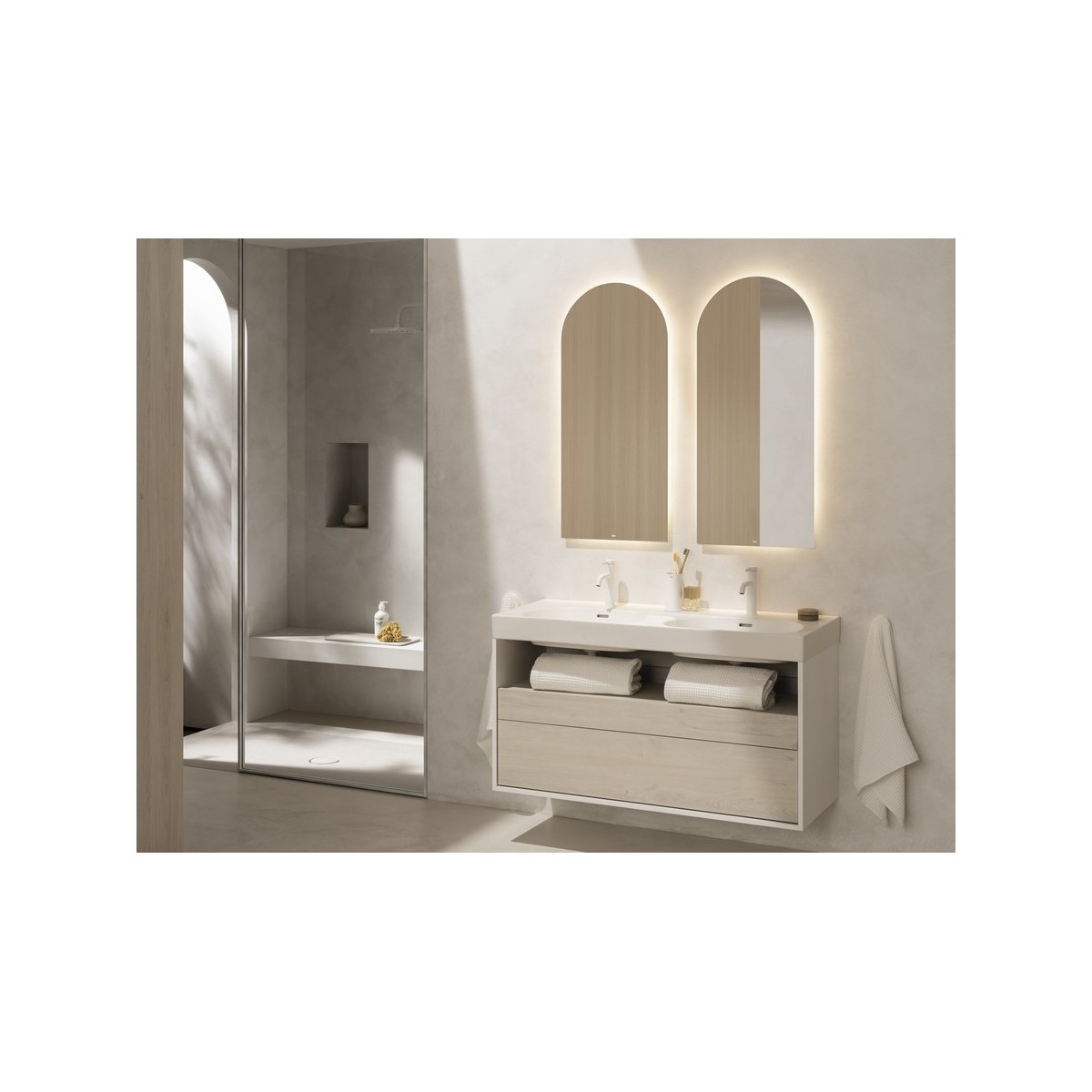 Ona mitigeur de lavabo mezzo corps lisse avec vidage clic-clac blanc mat - ROCA A5A3C9EB00 