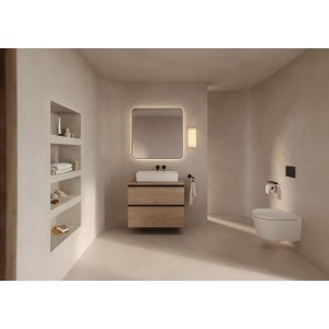 Ona mitigeur lavabo monotrou à encastrer noir mat - ROCA A5A459ENB0 