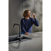 Aquafy mitigeur évier à bec tube à double sortie noir mat - ROCA A5A8C3GNB0 