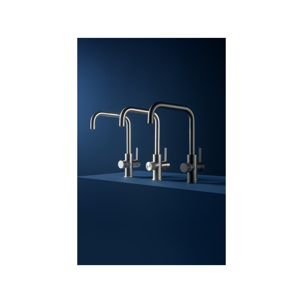 Aquafy mitigeur évier à bec tube à double sortie acier inox - ROCA A5A8C3GSM0 