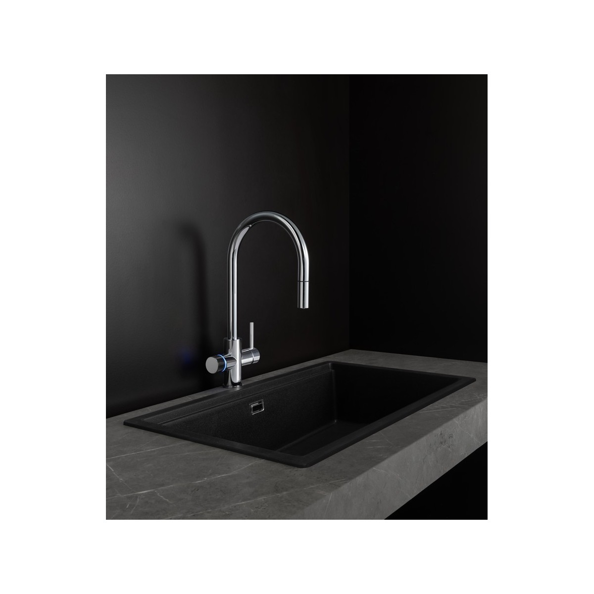 Aquafy mitigeur évier à bec tube à double sortie chromé - ROCA A5A8D3GC00 