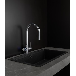 Aquafy mitigeur évier à bec tube à double sortie chromé - ROCA A5A8D3GC00 