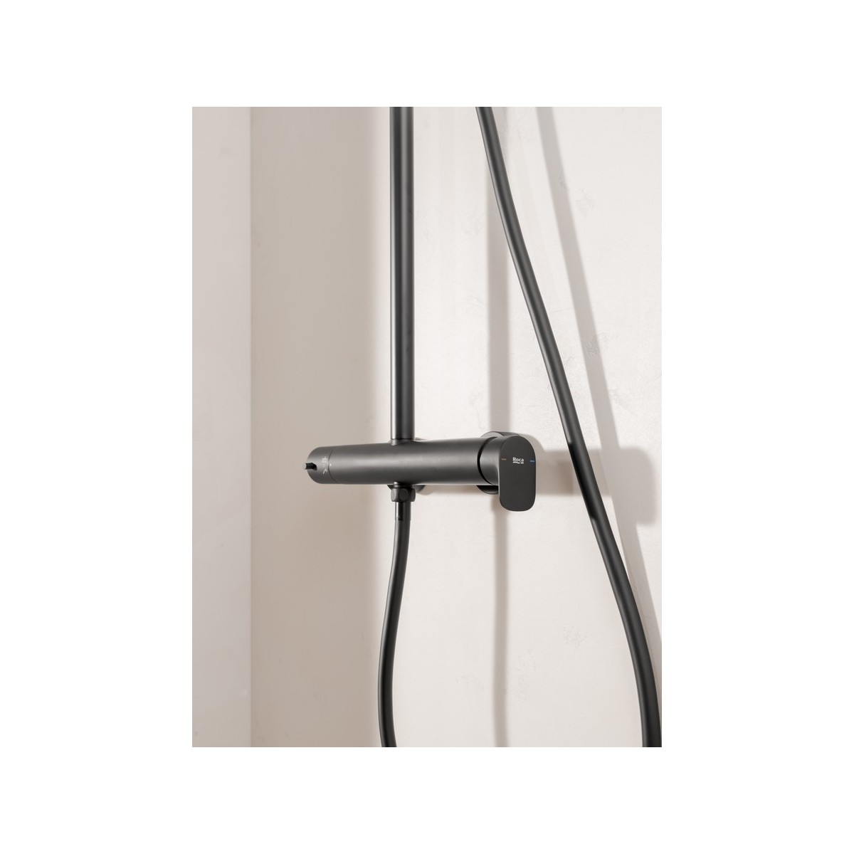 Vega plus round colonne douche télescopique (750–1120 mm) mitigeur monocommande - ROCA A5A9A6ENB0 