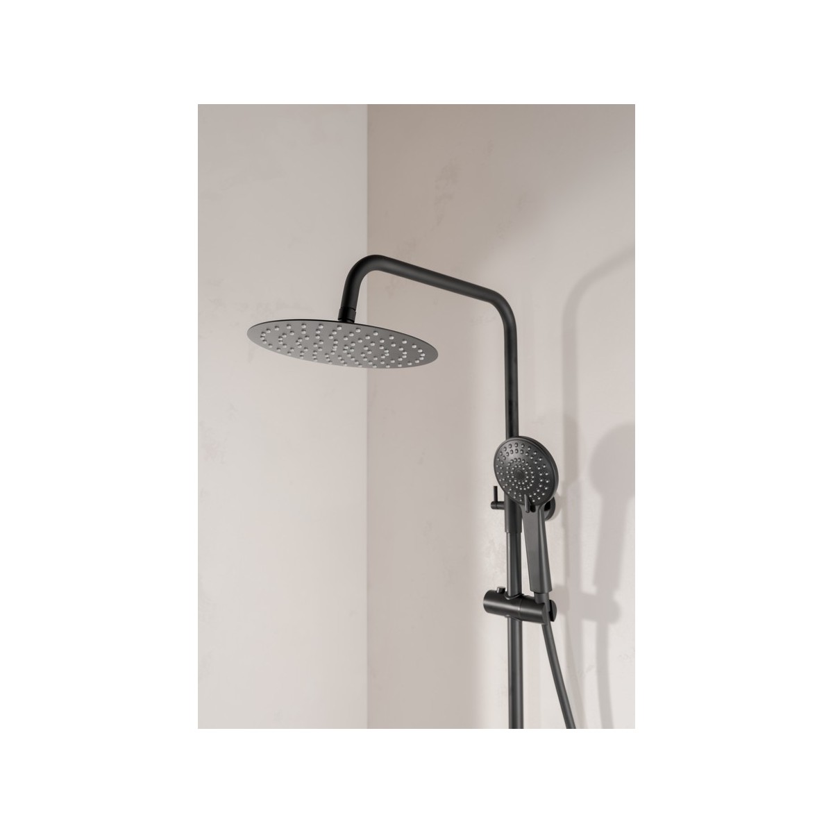 Vega plus round colonne douche télescopique (750–1120 mm) mitigeur monocommande - ROCA A5A9A6ENB0 