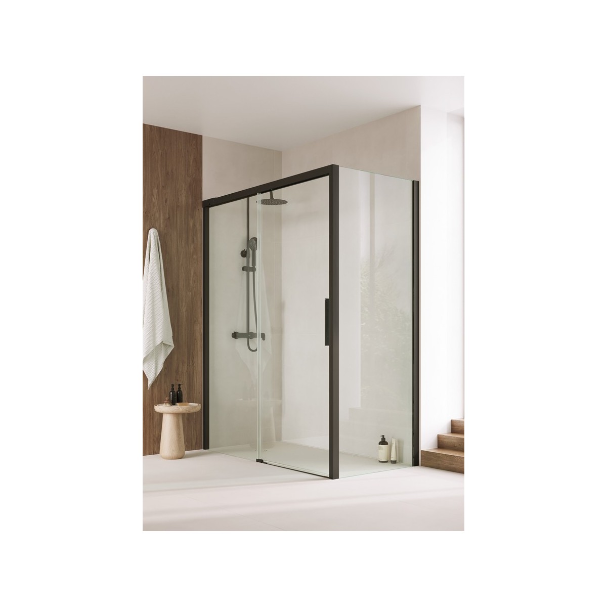 Vega plus round colonne douche télescopique (750–1120 mm) mitigeur monocommande - ROCA A5A9A6ENB0 