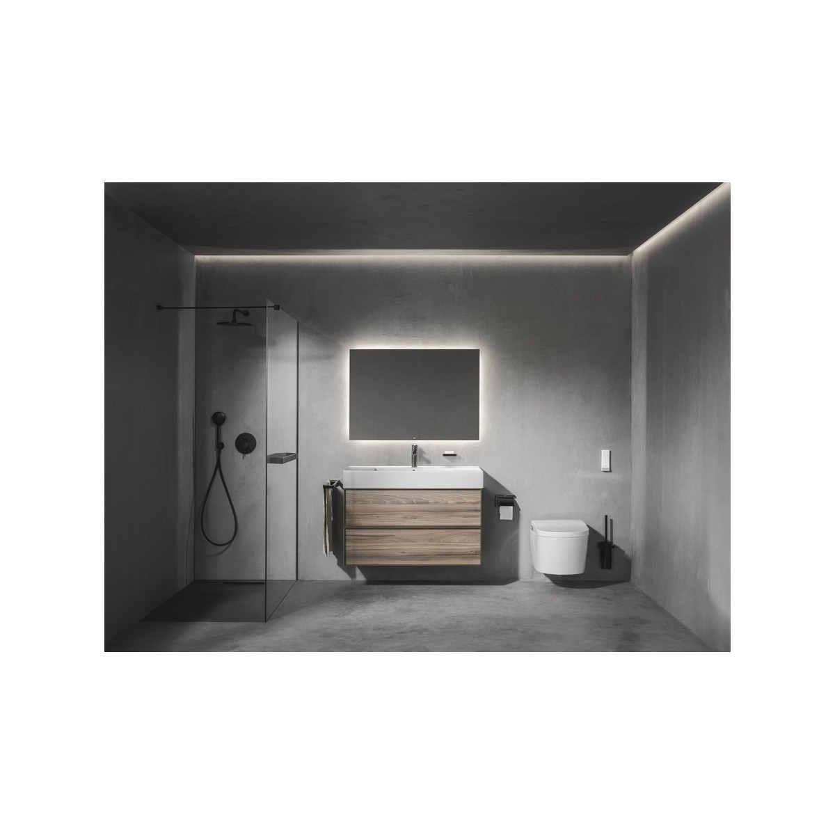Bras mural pour pomme de douche l400 mm graphite brossé - ROCA A5B0250GM0 