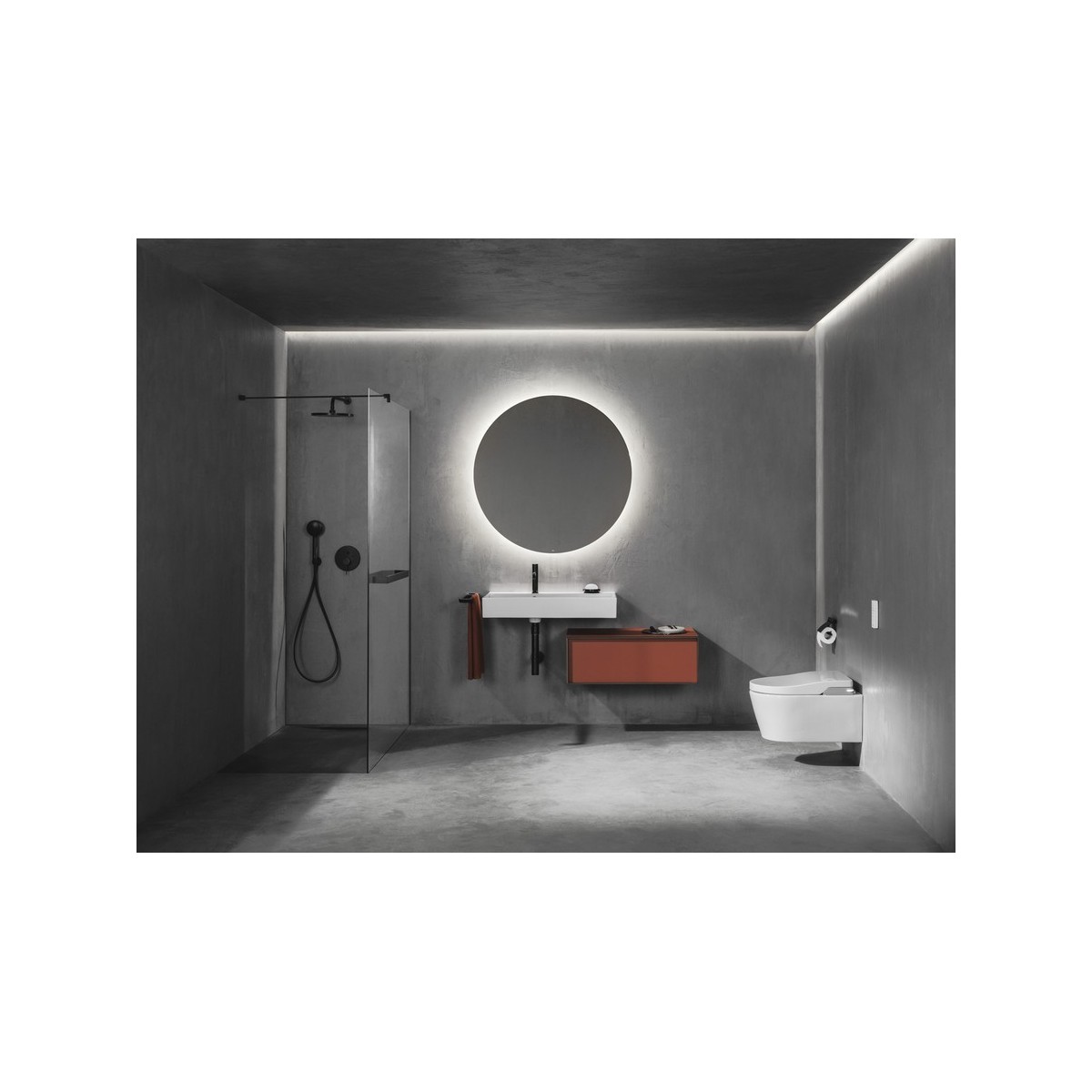 Bras mural pour pomme de douche 400 mm pvd acier inoxydable - ROCA A5B0250SM0 