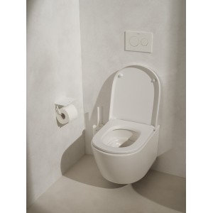 Meridian abattant frein de chute déclipsable en urea charnières en acier inox - ROCA A801F92621 