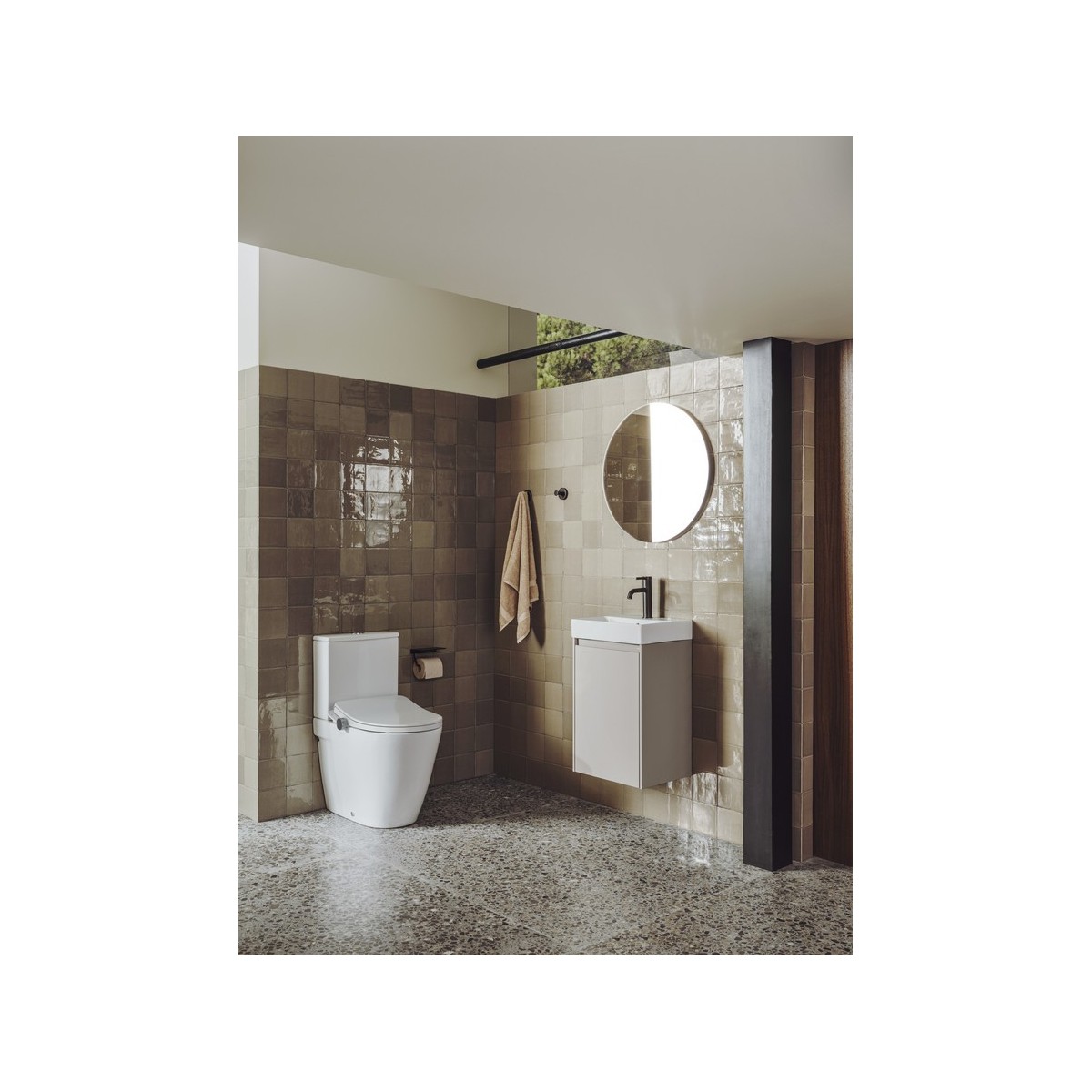 In-wash ona wc lavant au sol compact rimless réservoir (3/4,5l) émail supraglaze - ROCA A803461S01 