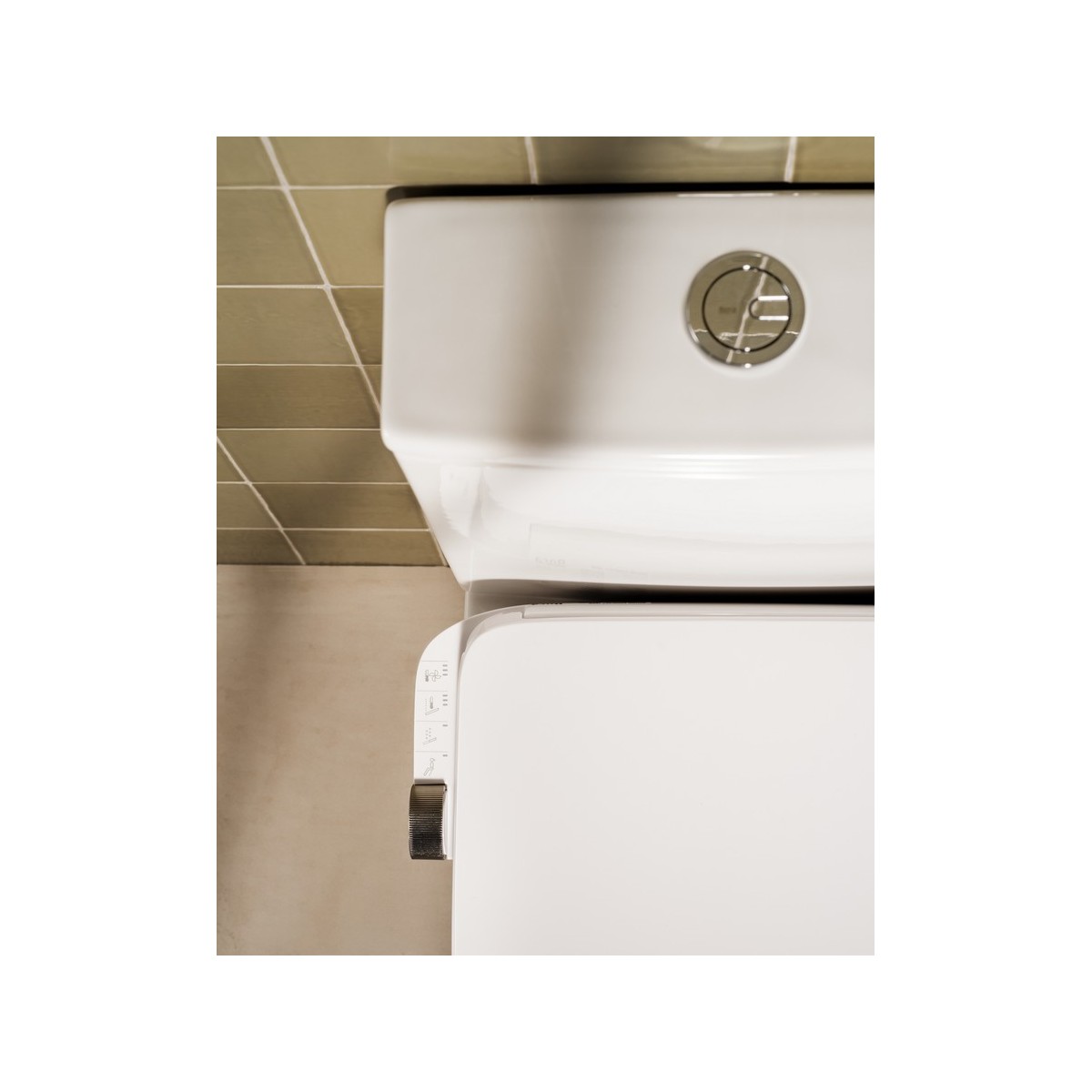 In-wash ona wc lavant au sol compact rimless réservoir (3/4,5l) émail supraglaze - ROCA A803461S01 