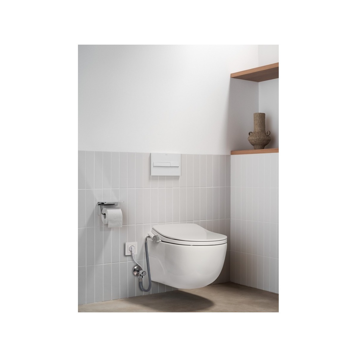 Multiclean m4 round compact abattant lavant avec fonctions lavage et séchage - ROCA A804057001 