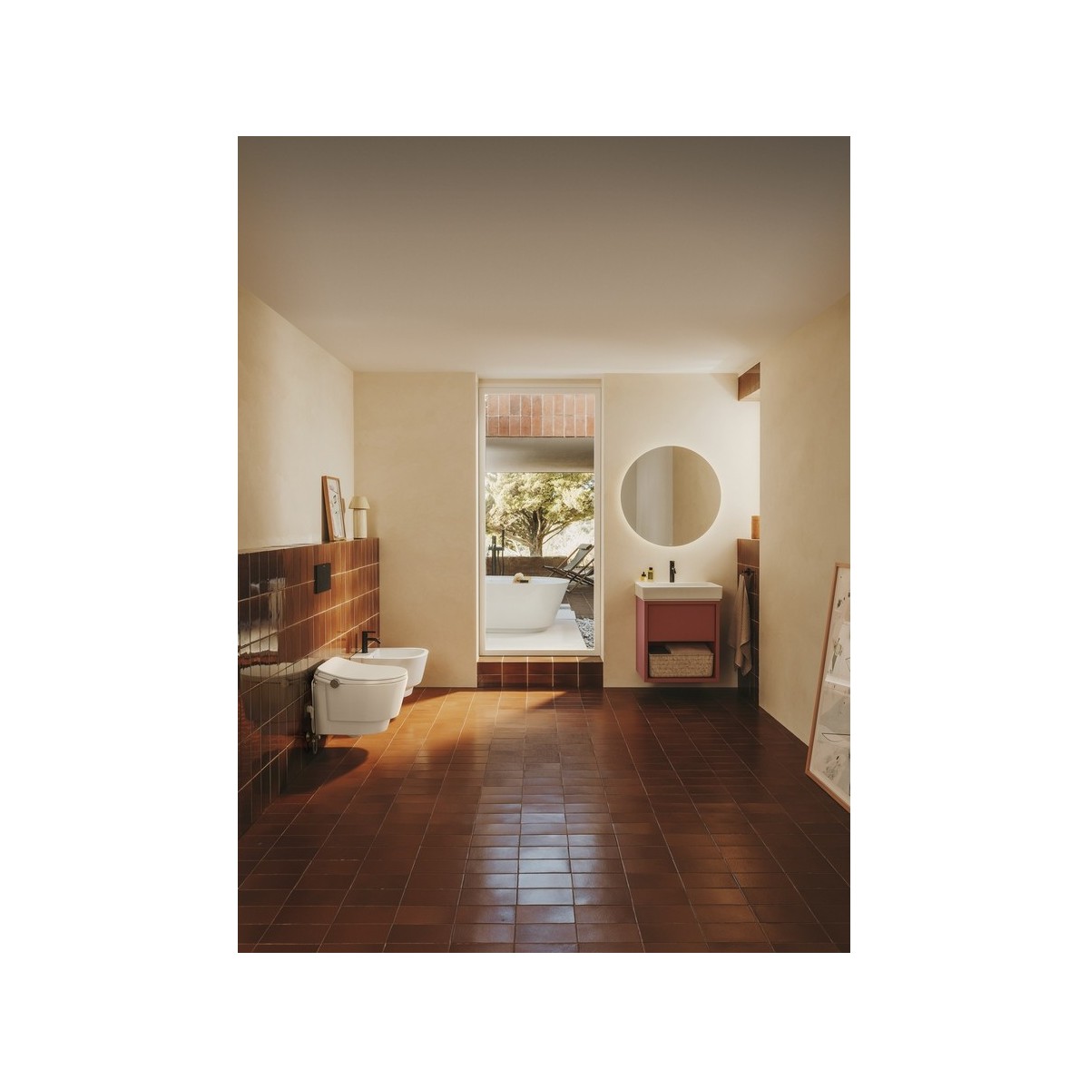 Multiclean m4 round compact abattant lavant avec fonctions lavage et séchage - ROCA A804057001 