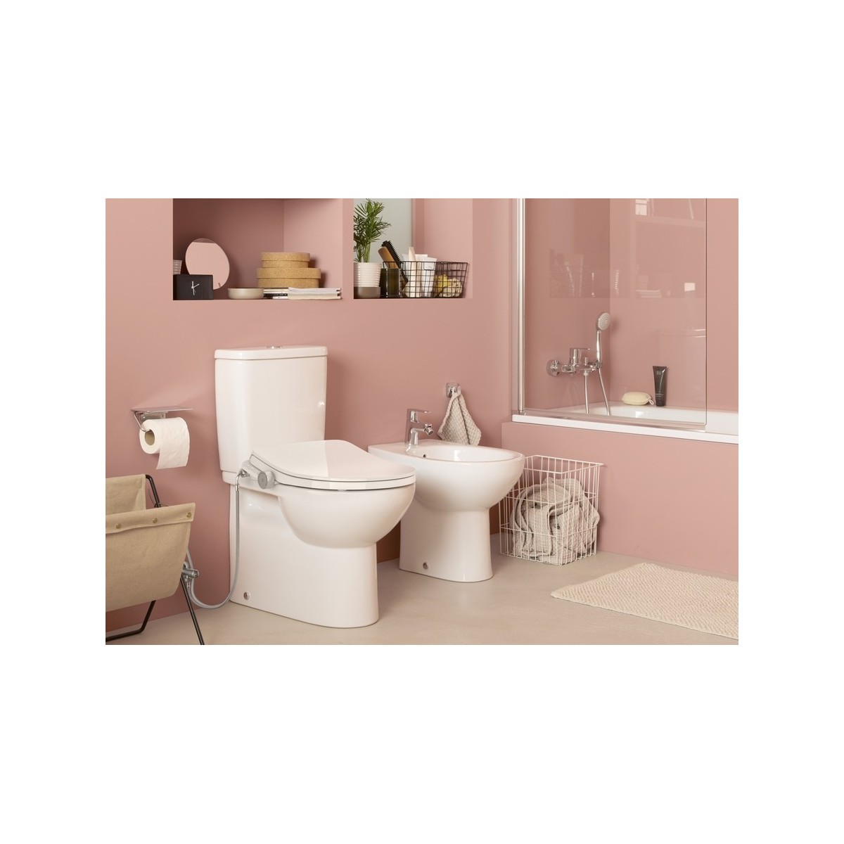 Multiclean m4 round compact abattant lavant avec fonctions lavage et séchage - ROCA A804057001 