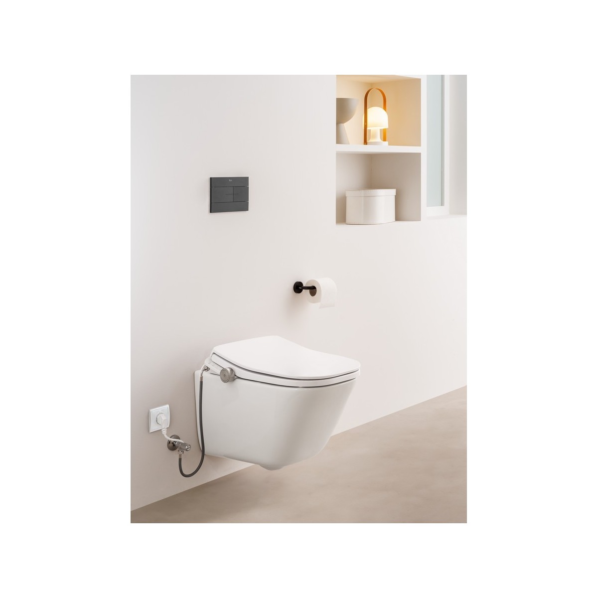 Multiclean® m4 square compact abattant lavant avec fonctions lavage et séchage - ROCA A804057021 