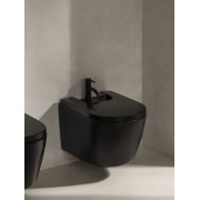 Meridian abattant frein de chute pour bidet en acier inoxydable noir mat - ROCA A806F92081 