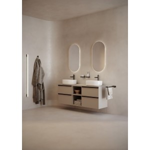 Luna miroir ovale avec éclairage d’ambiance led 900x450mm - ROCA A812429000 