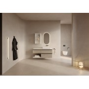 Luna miroir ovale avec éclairage d’ambiance led 900x450mm - ROCA A812429000 