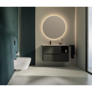 Tempo porte-papier noir mat - ROCA A817034NB0 