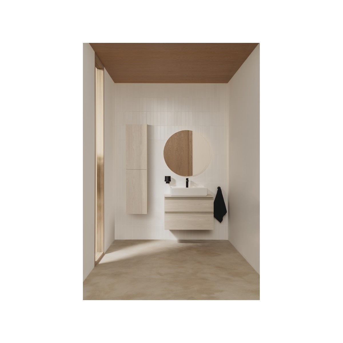 Hotels round patère titanium black - ROCA A817570CN0 