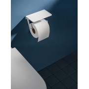 Hotel's round porte-papier rouleau avec couvercle cuivre brossé - ROCA A817581RM0 