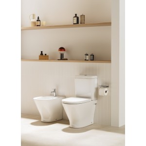 Hotels Round porte-papier rouleau avec couvercle or brossé - ROCA A817581VA0 