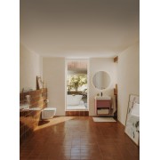 Hotel's round porte-papier rouleau graphite brossé - ROCA A817582GM0 