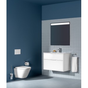 Hotels round porte-balayette mural titanium black - ROCA A817587CN0 