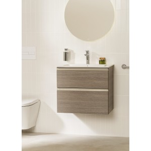 Hotel's round distributeur de savon à fixer au mur avec poussoir titanium black - ROCA A817596NM0 