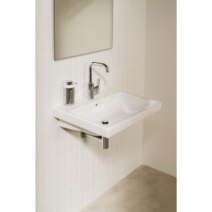 Hotels round distributeur de savon mural avec poussoir acier inoxydable - ROCA A817596SM0 