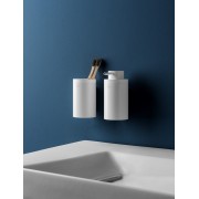 Hotels round distributeur de savon mural avec poussoir acier inoxydable - ROCA A817596SM0 