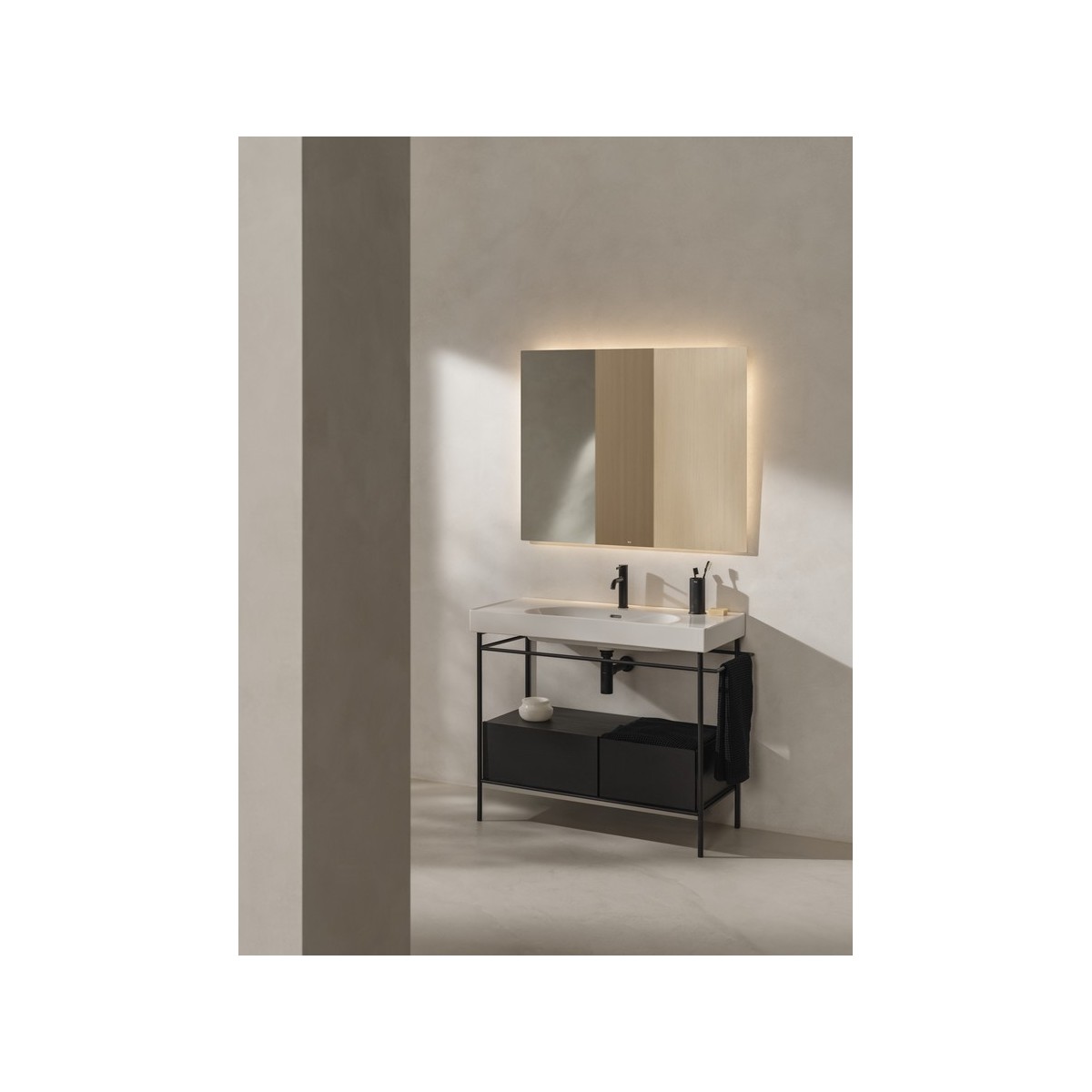 Allegro verre à poser noir mat - ROCA A817861NB0 