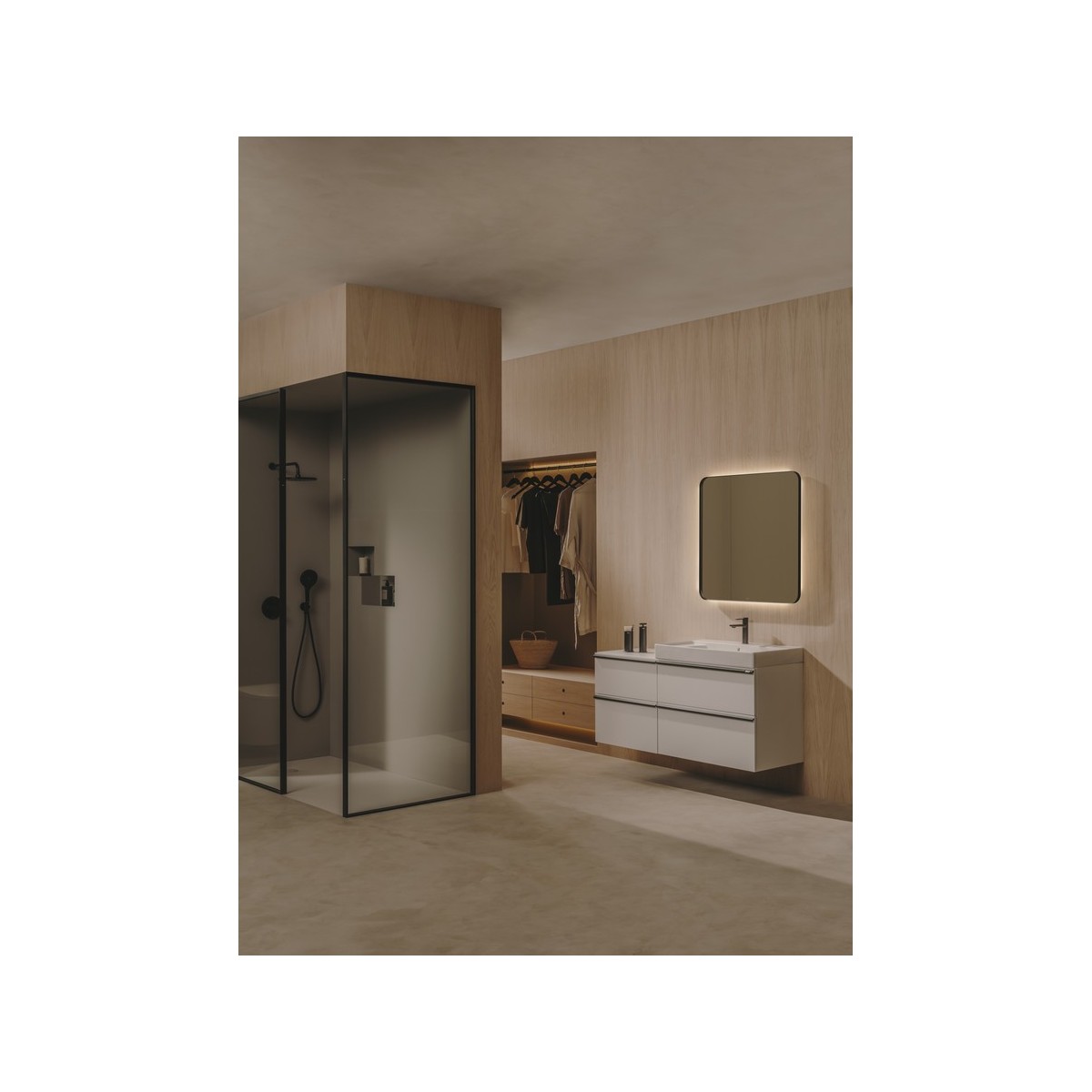 Allegro verre à poser noir mat - ROCA A817861NB0 