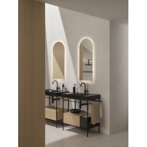 Allegro verre à poser noir mat - ROCA A817861NB0 