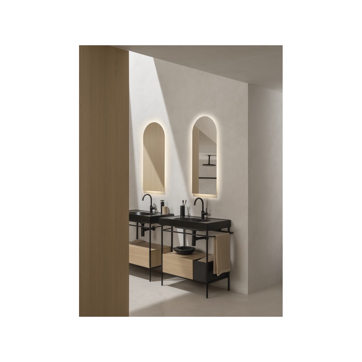 Allegro distributeur de savon à poser avec poussoir. noir mat - ROCA A817863NB0 