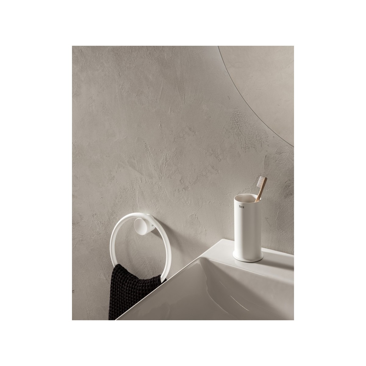 Allegro porte-serviettes anneau. blanc mat - ROCA A817867B00 