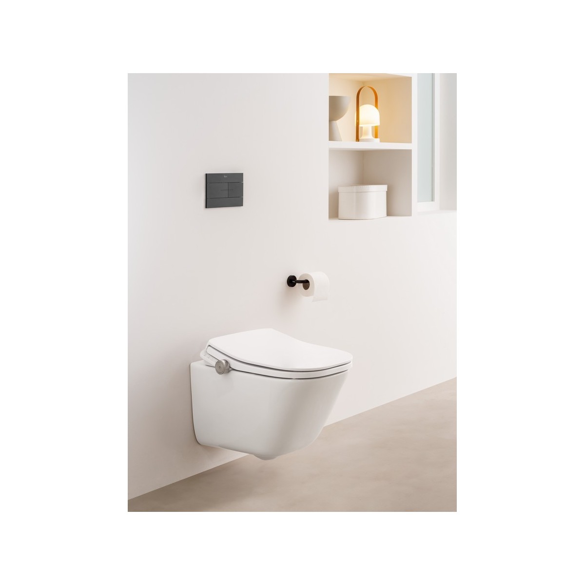 Allegro porte-papier rouleau sans couvercle noir mat - ROCA A817871NB0 