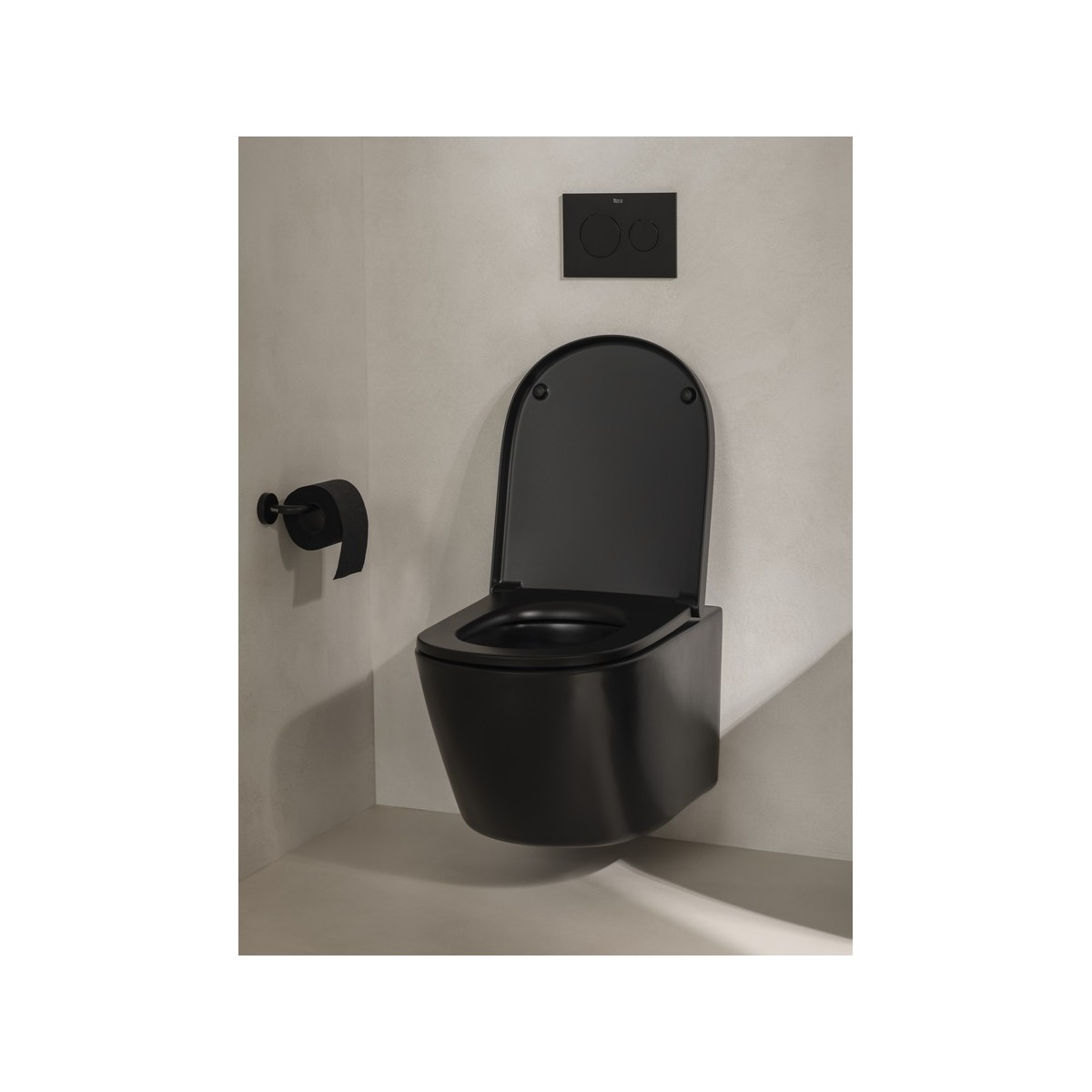 Allegro porte-papier rouleau sans couvercle noir mat - ROCA A817871NB0 