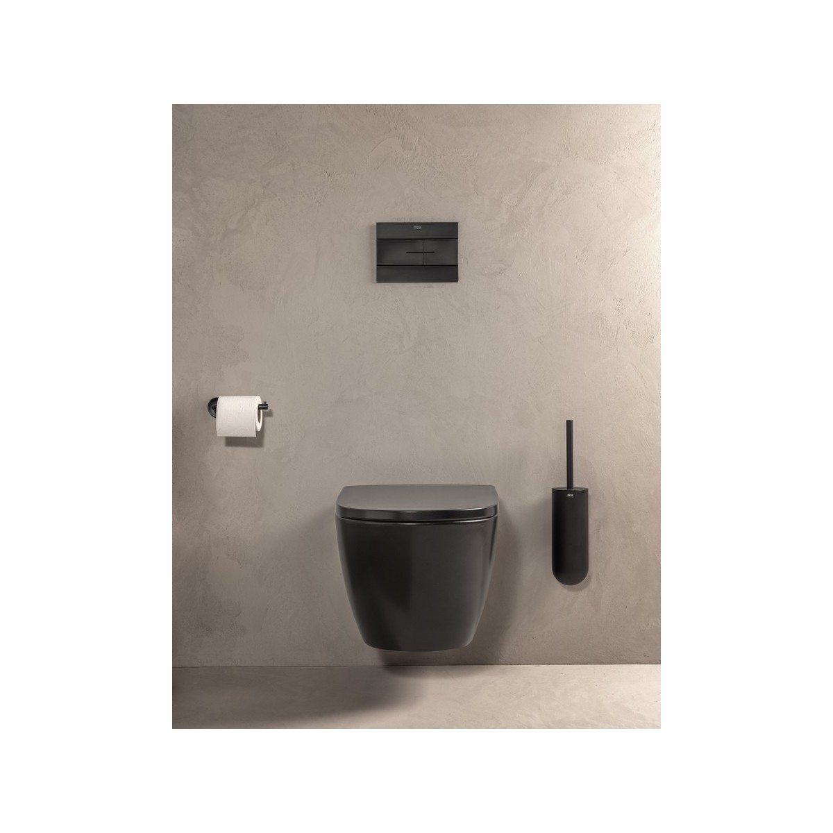 Allegro porte-papier rouleau sans couvercle noir mat - ROCA A817871NB0 