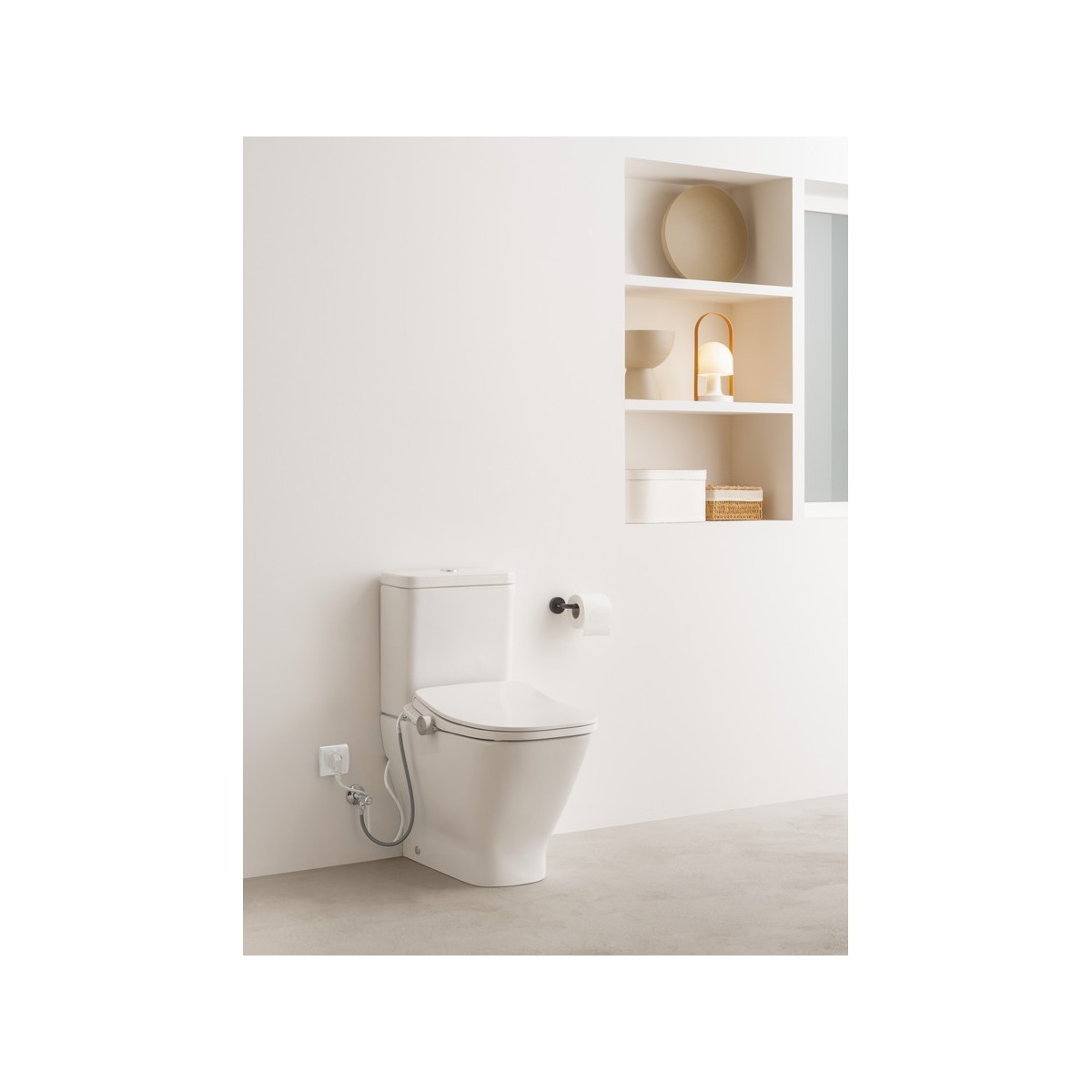 Allegro porte-papier rouleau sans couvercle noir mat - ROCA A817871NB0 