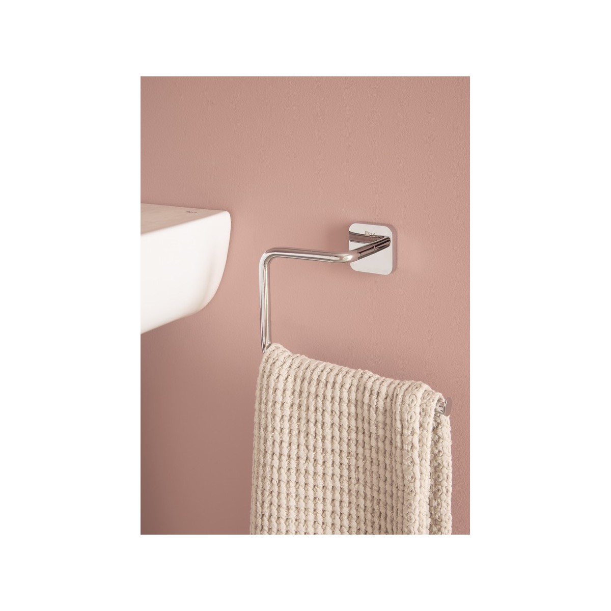 Victoria square porte-serviettes anneau chromé - ROCA A817886C00 