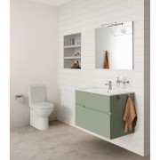 Victoria square porte-papier avec couvercle chromé - ROCA A817889C00 