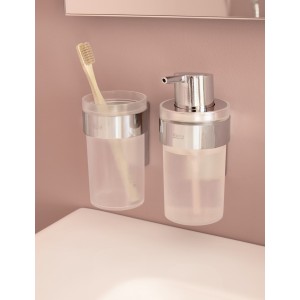 Victoria square distributeur de savon liquide en métal à fixer au mur chromé - ROCA A817892C00 