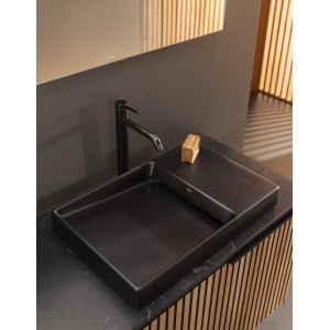 Horizon unik meuble 1t 900+plan noir+vasque dash noire mate - ROCA A851955553 