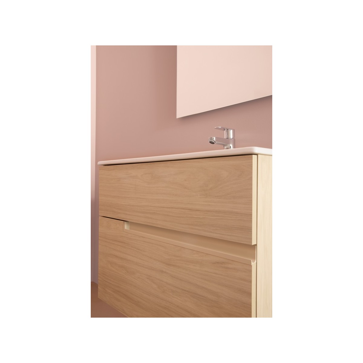 Victoria-n unik (meuble+lavabo) 3 tiroirs 1000 mm frêne clair - ROCA A852103541 